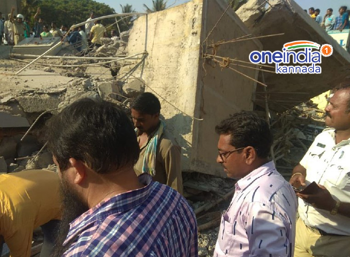 Under Construction Building Collapsed In Dharwad Under Construction Building Collapsed In Dharwad