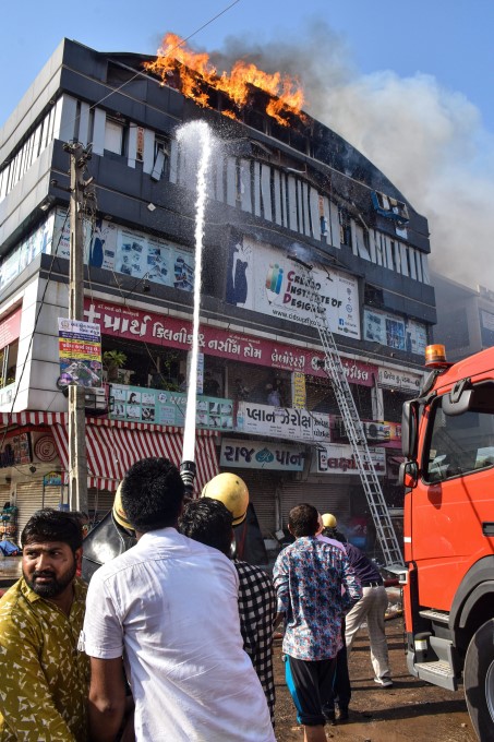Fire Accident At A Coaching Centre In Surat Fire Accident At A Coaching Centre In Surat