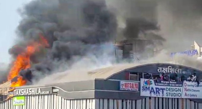 Fire Accident At A Coaching Centre In Surat Fire Accident At A Coaching Centre In Surat