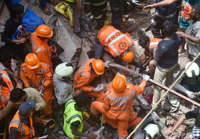 4 Storey Building Collapse In Mumbai 4 Storey Building Collapse In Mumbai