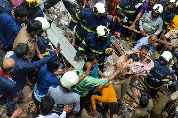 4 Storey Building Collapse In Mumbai 4 Storey Building Collapse In Mumbai