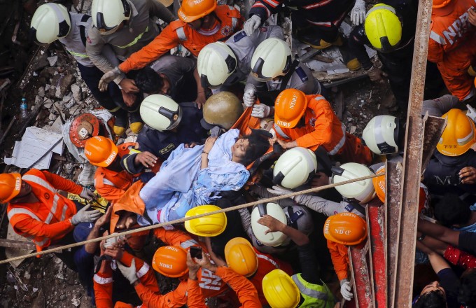 4 Storey Building Collapse In Mumbai 4 Storey Building Collapse In Mumbai