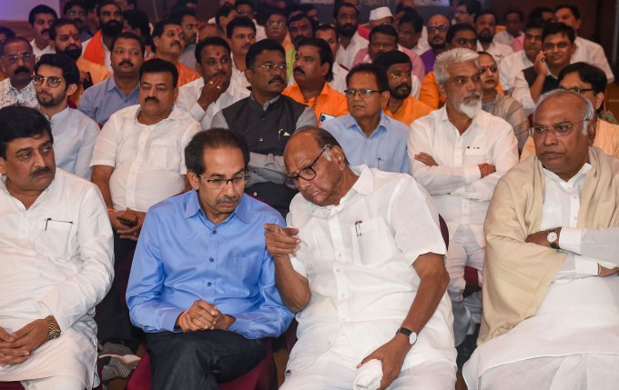 NCP, Congress And Shiv Sena MLAs At Grand Hyatt Hotel In Mumbai NCP, Congress And Shiv Sena MLAs At Grand Hyatt Hotel In Mumbai