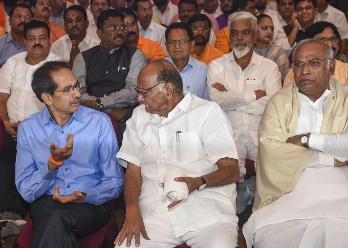 NCP, Congress And Shiv Sena MLAs At Grand Hyatt Hotel In Mumbai NCP, Congress And Shiv Sena MLAs At Grand Hyatt Hotel In Mumbai