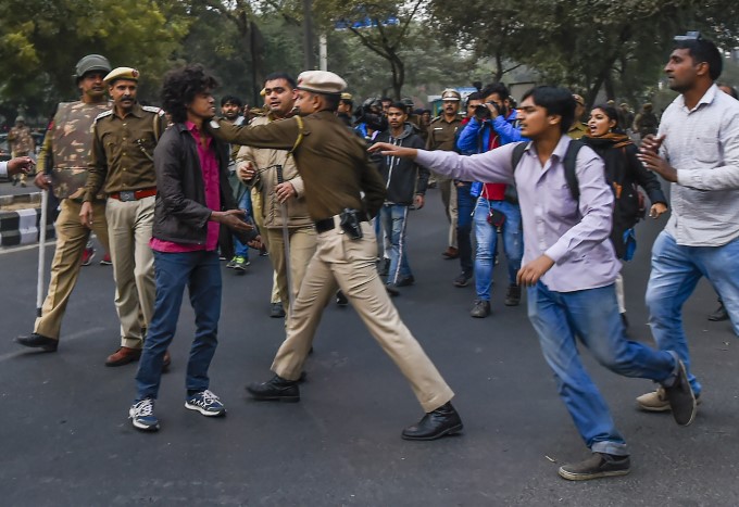 JNU Students Protest In New Delhi JNU Students Protest In New Delhi