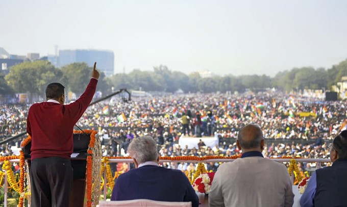 Arvind Kejriwal Sworn-in As Delhi Chief Minister Arvind Kejriwal Sworn-in As Delhi Chief Minister