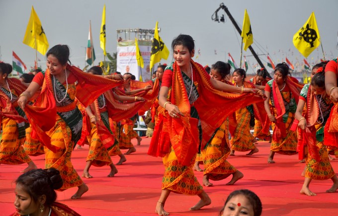 PM Modi Visits Assam To Celebrate Signing Of Bodo PM Modi Visits Assam To Celebrate Signing Of Bodo