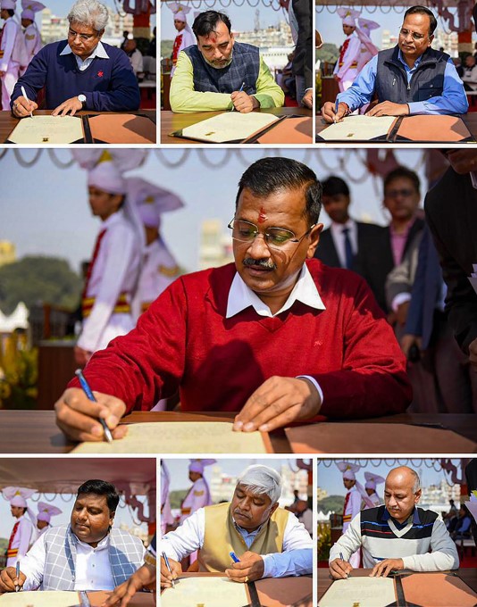 Arvind Kejriwal Sworn-in As Delhi Chief Minister Arvind Kejriwal Sworn-in As Delhi Chief Minister