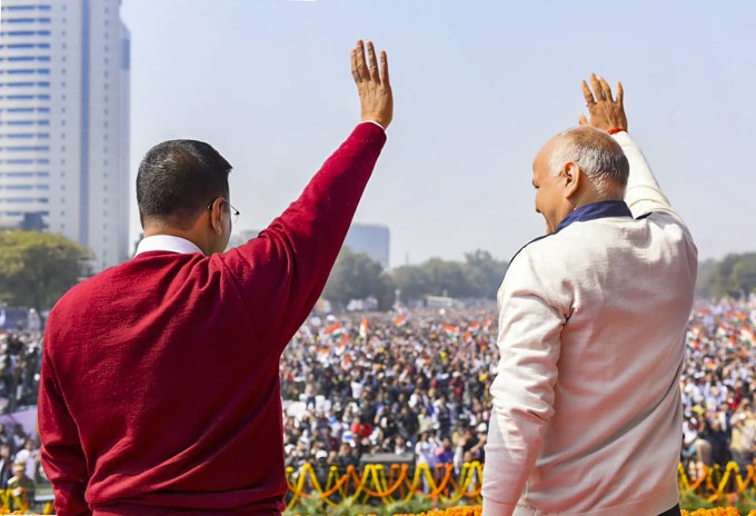 Arvind Kejriwal Sworn-in As Delhi Chief Minister Arvind Kejriwal Sworn-in As Delhi Chief Minister