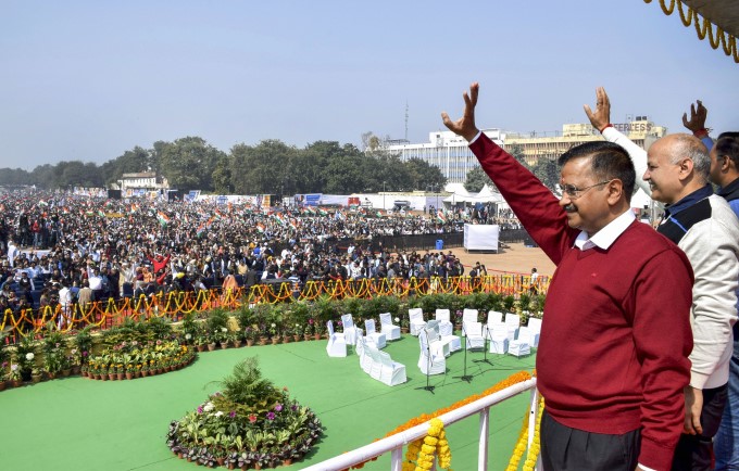 Arvind Kejriwal Sworn-in As Delhi Chief Minister Arvind Kejriwal Sworn-in As Delhi Chief Minister