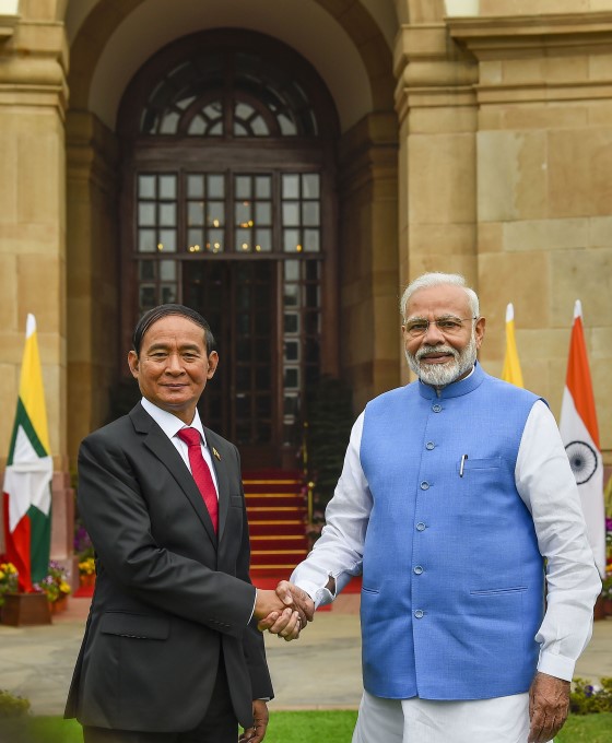 Myanmar President U Win Myint 3 Day Visit To India Myanmar President U Win Myint 3 Day Visit To India