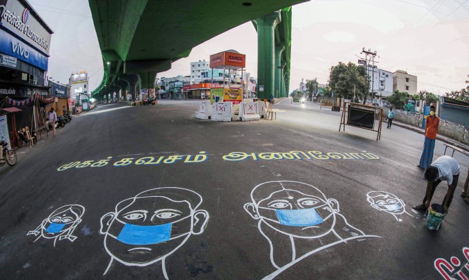 Coronavirus Awareness Painting Across World Coronavirus Awareness Painting Across World