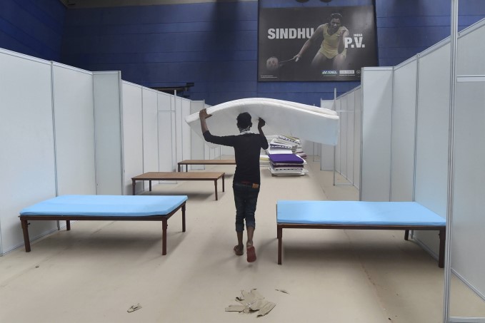 Delhi CWG Stadium Converted To COVID-19 Care Centre Delhi CWG Stadium Converted To COVID-19 Care Centre