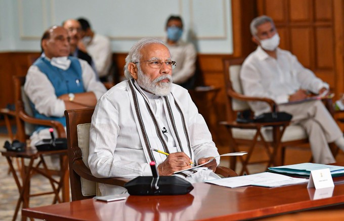 PM Narendra Modi During All Party Meeting On Indo-China Face-Off PM Narendra Modi During All Party Meeting On Indo-China Face-Off