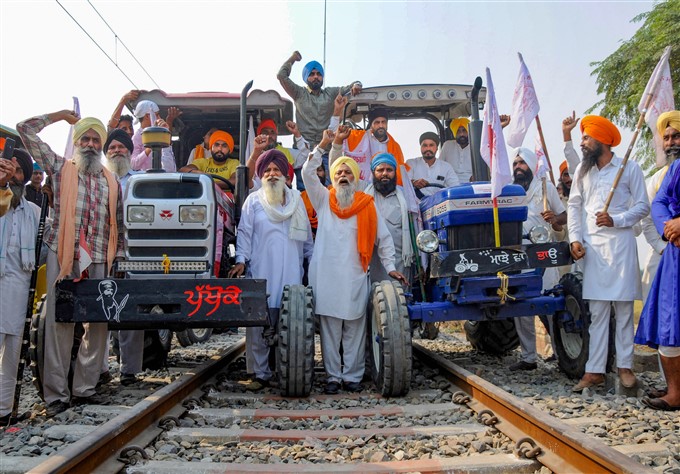 Farmers Protest Against Agriculture-related Bills Farmers Protest Against Agriculture-related Bills