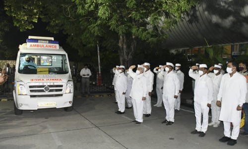 Congress Party Ahmed Patel Last Rites Congress Party Ahmed Patel Last Rites