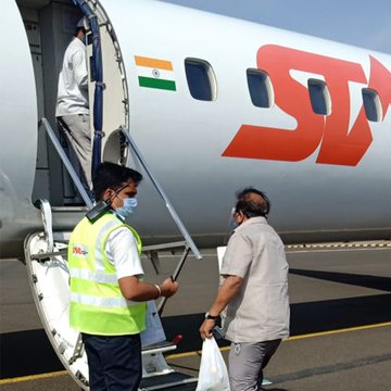 Flight Service Started From Kalaburagi- Delhi Flight Service Started From Kalaburagi- Delhi