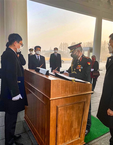Indian Army Chief General M M Naravane 3 Day Visit To South Korea Indian Army Chief General M M Naravane 3 Day Visit To South Korea
