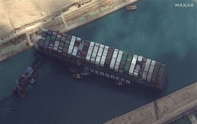 Ever Given Container Ship Refloated At Suez Canal Photos ...