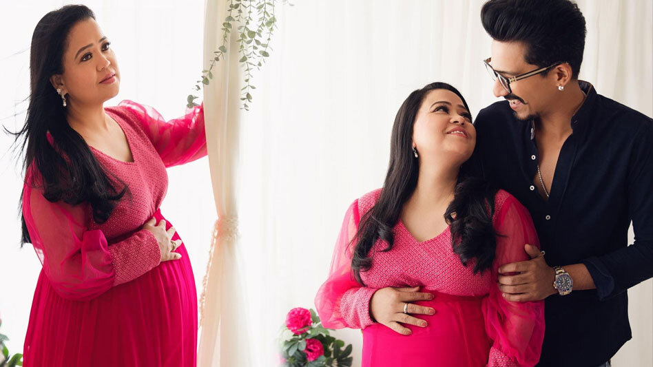 Photoshoot के दौरान बेबी बंप फ्लॉट करती दिखीं भारती सिंह, Photos हुईं सोशल मीडिया पर वायरल