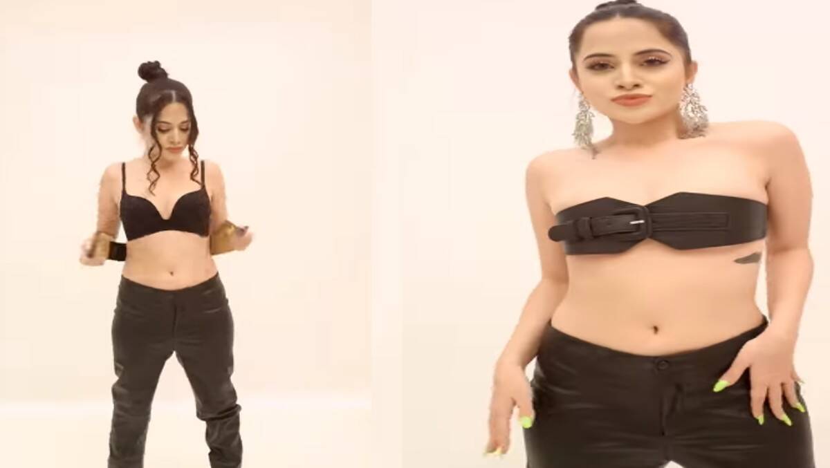 ब्रालेट की जगह Belt पहन Urfi Javed ने खिंचवाई फोटो, फैंस बोले-अगर बेल्ट खुल गया तो.... 