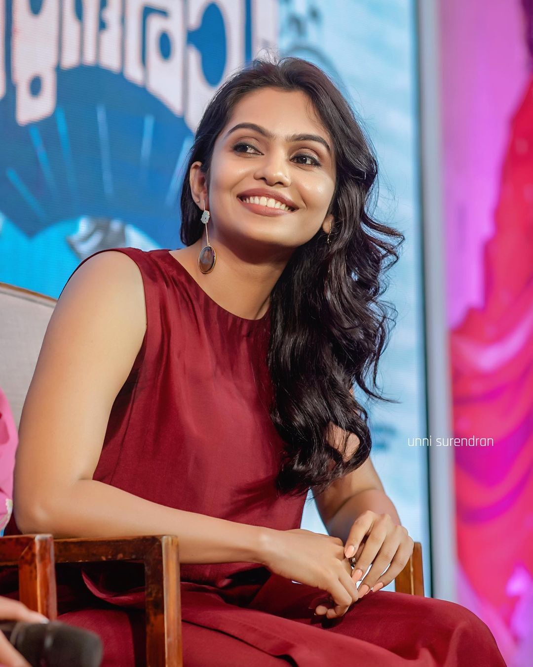 Mollywood Actress Tanvi Ram Looks Stunning in Red Outfit | ചുവപ്പഴകില് ...