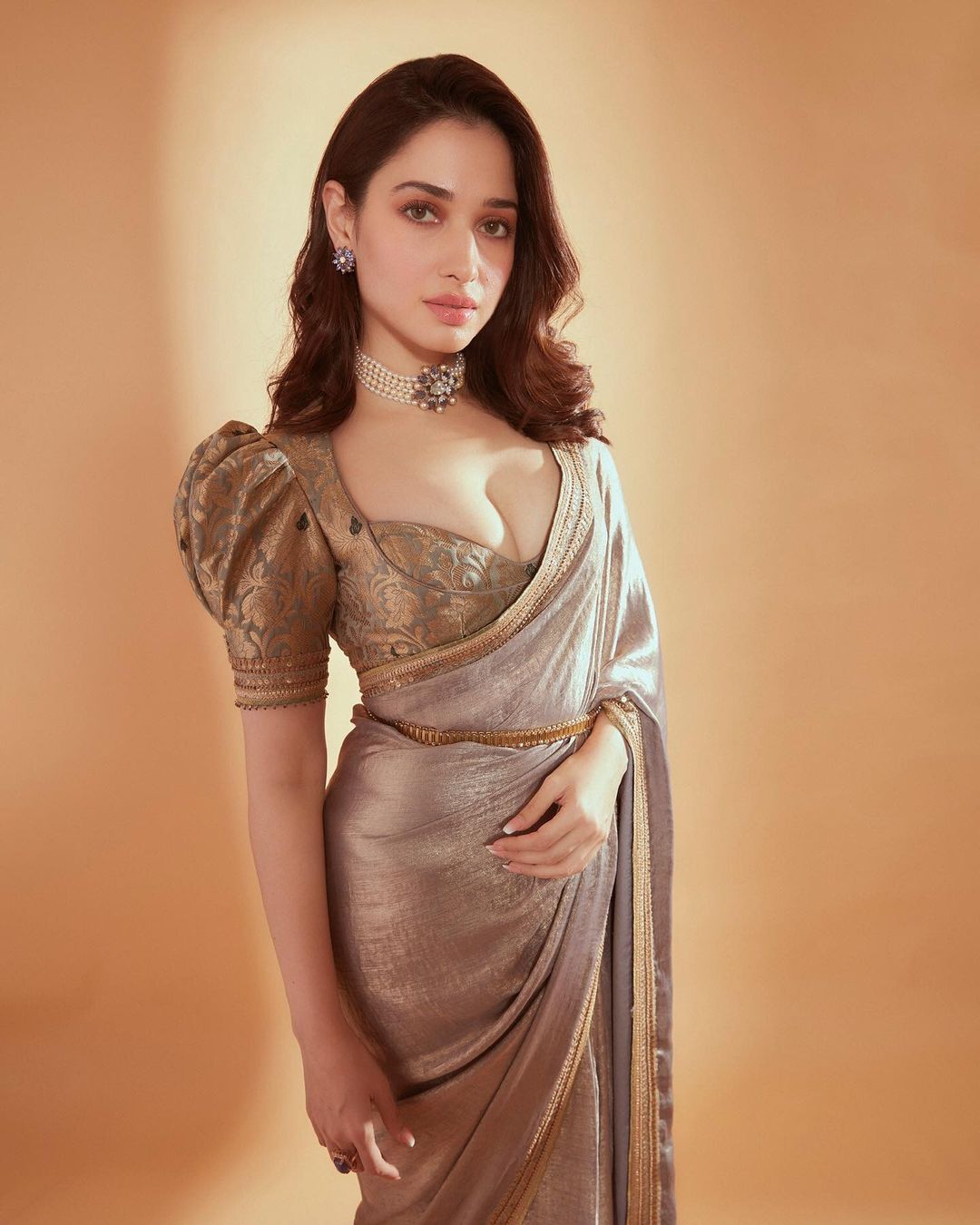 Tamannaah Bhatia Pics:  डीपनेक ब्लाउज में तमन्ना भाटिया की शानदार तस्वीरें वायरल, Photos देखकर फैंस भर रहे आहें
