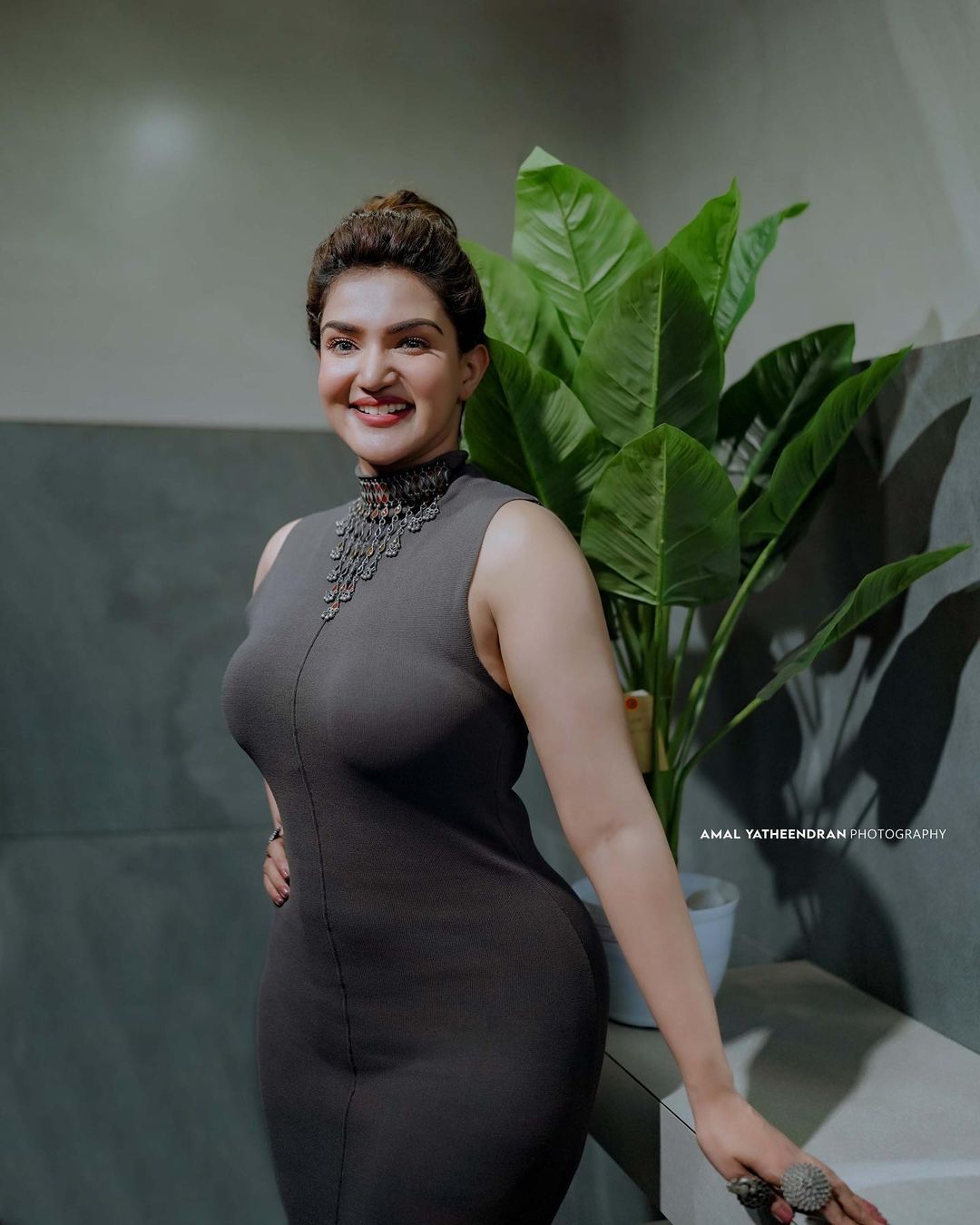 Actress Honey Rose's New Bold And Stylish Look In A Bodycon Dress Is